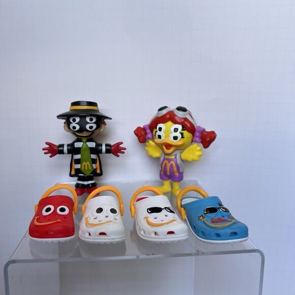 McDonalds CACTUS PLANT BIRDIE HAPPY MEAL TOY FIGURES CROCS KEYCHAIN LOT - Picture 2 of 10